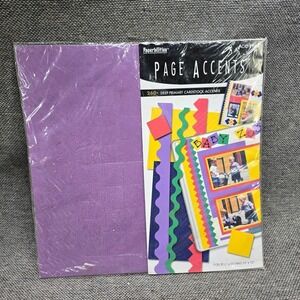 Paperbilities Page Accents 260+‎ Cardstock Shapes Deep Primary New Scrapbook Kit